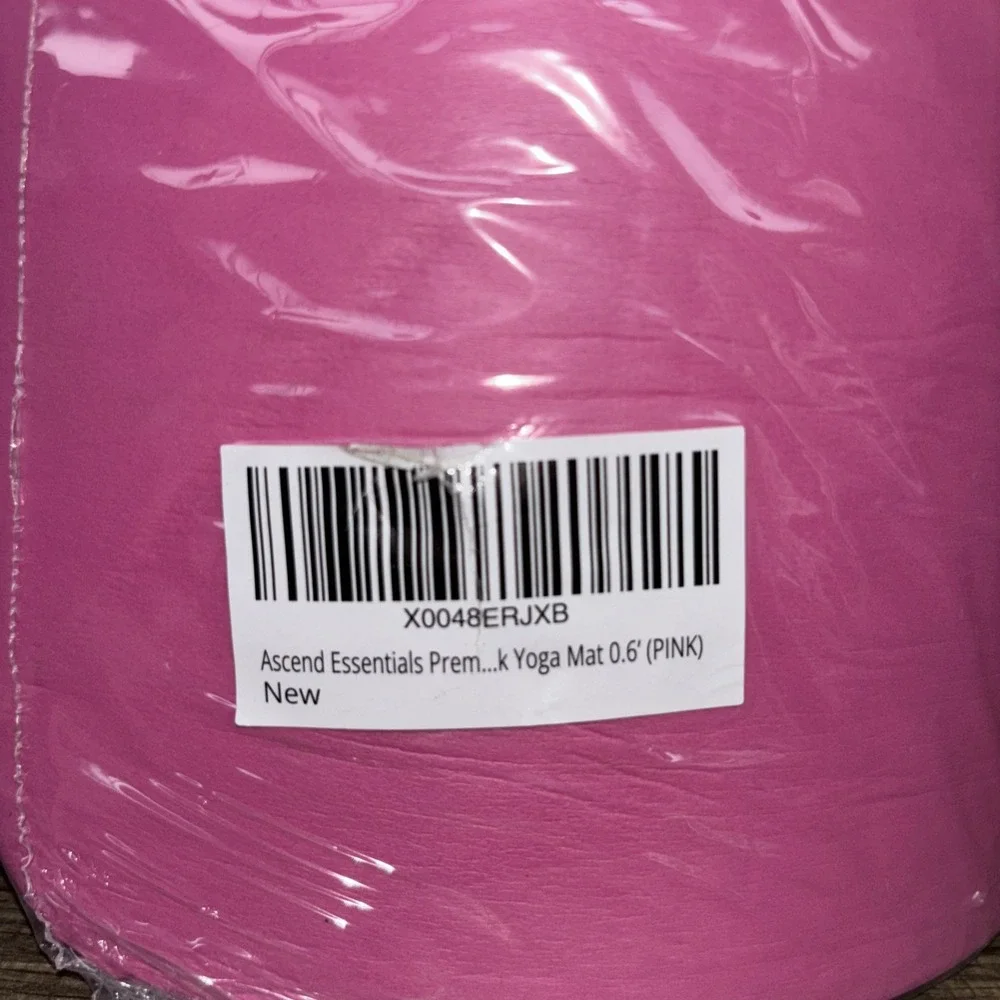 Thick Pink NBR Foam Yoga Mat Eco Friendly W/ Carry Strap 72x24